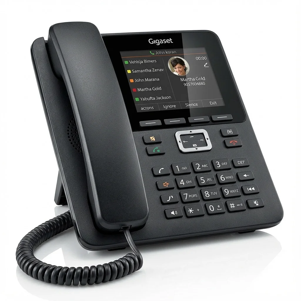 Gigaset p810 ip pro ip tischtelefon 8 5 cm 3 36 zoll tft farbdisplay usb 2x rj45 anschluss fr p800 key pro expanson module poe Telefon
