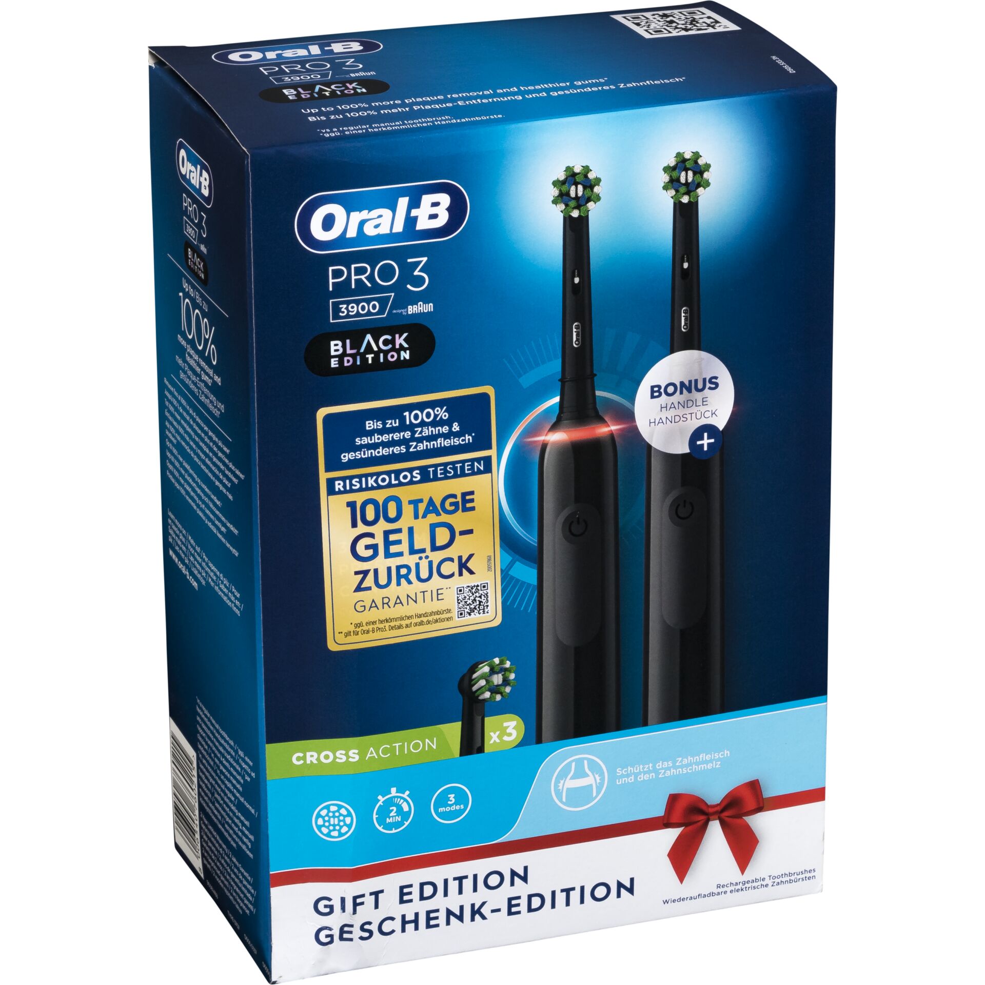 Oral B Pro 3 3900N Duo schwarz Zahnpflege