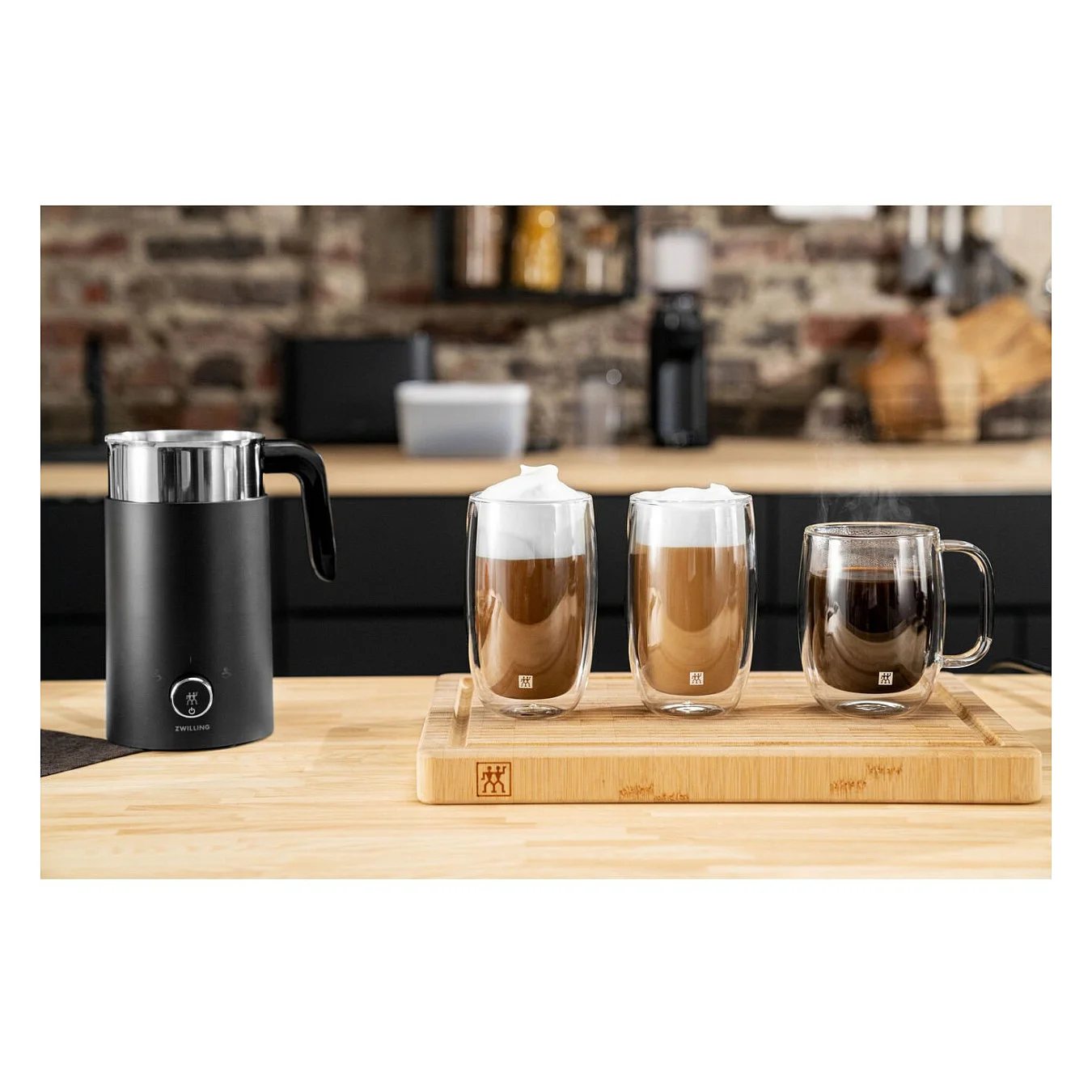 ZWILLING Milchschaeumer 400 ml schwarz ENFINIGY Zubehoer Kaffeemaschinen