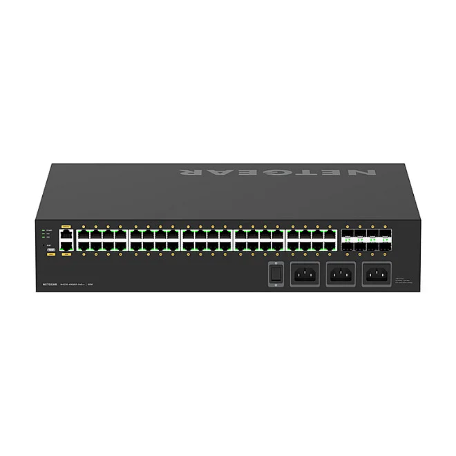 NETGEAR GSM4248UX Managed L2 L3 Gigabit Ethernet  10 100 1000  Power over Ethernet  PoE  2U Schwarz Switches