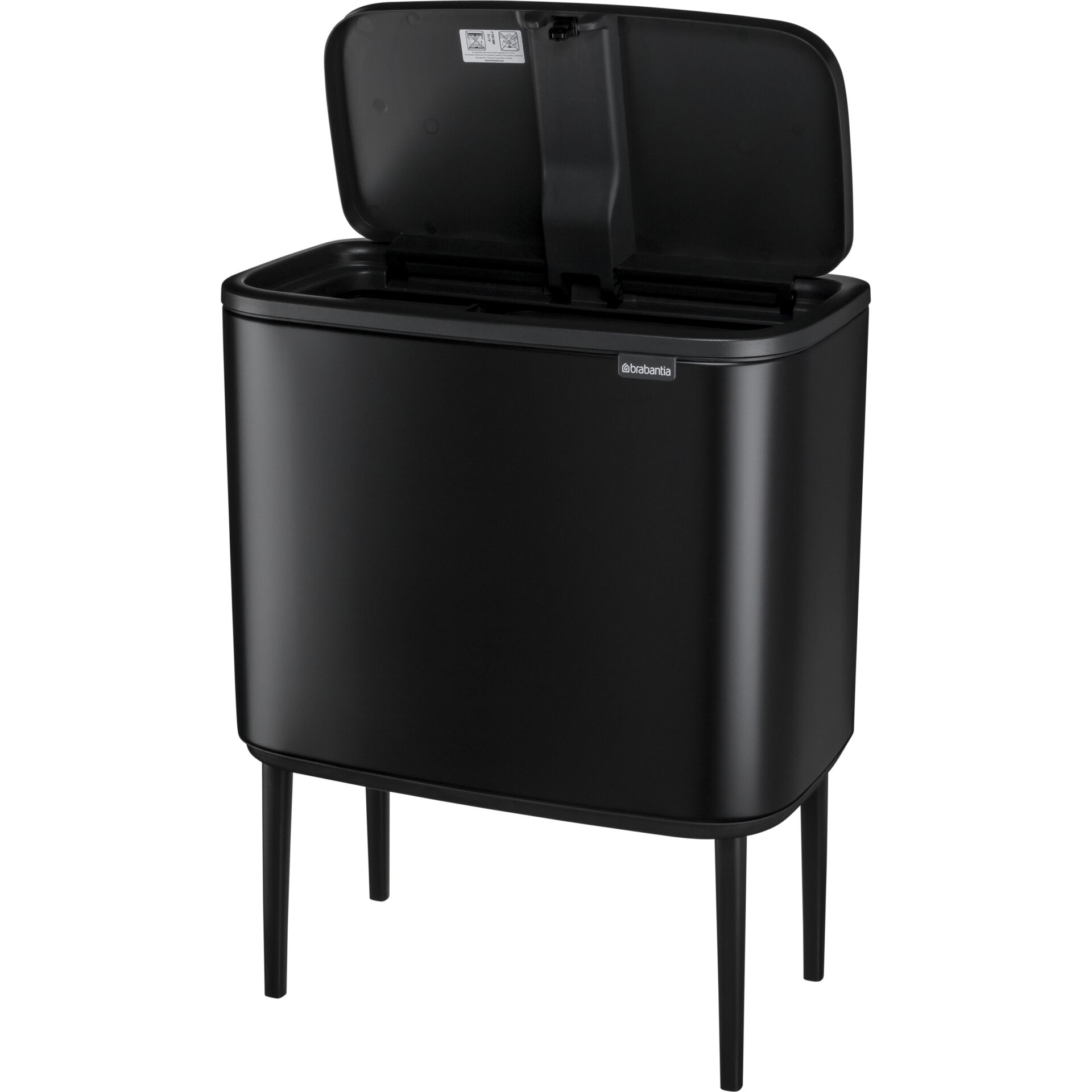 Brabantia Muelleimer Bo Touch Bin schwarz matt 3 x 11 L
