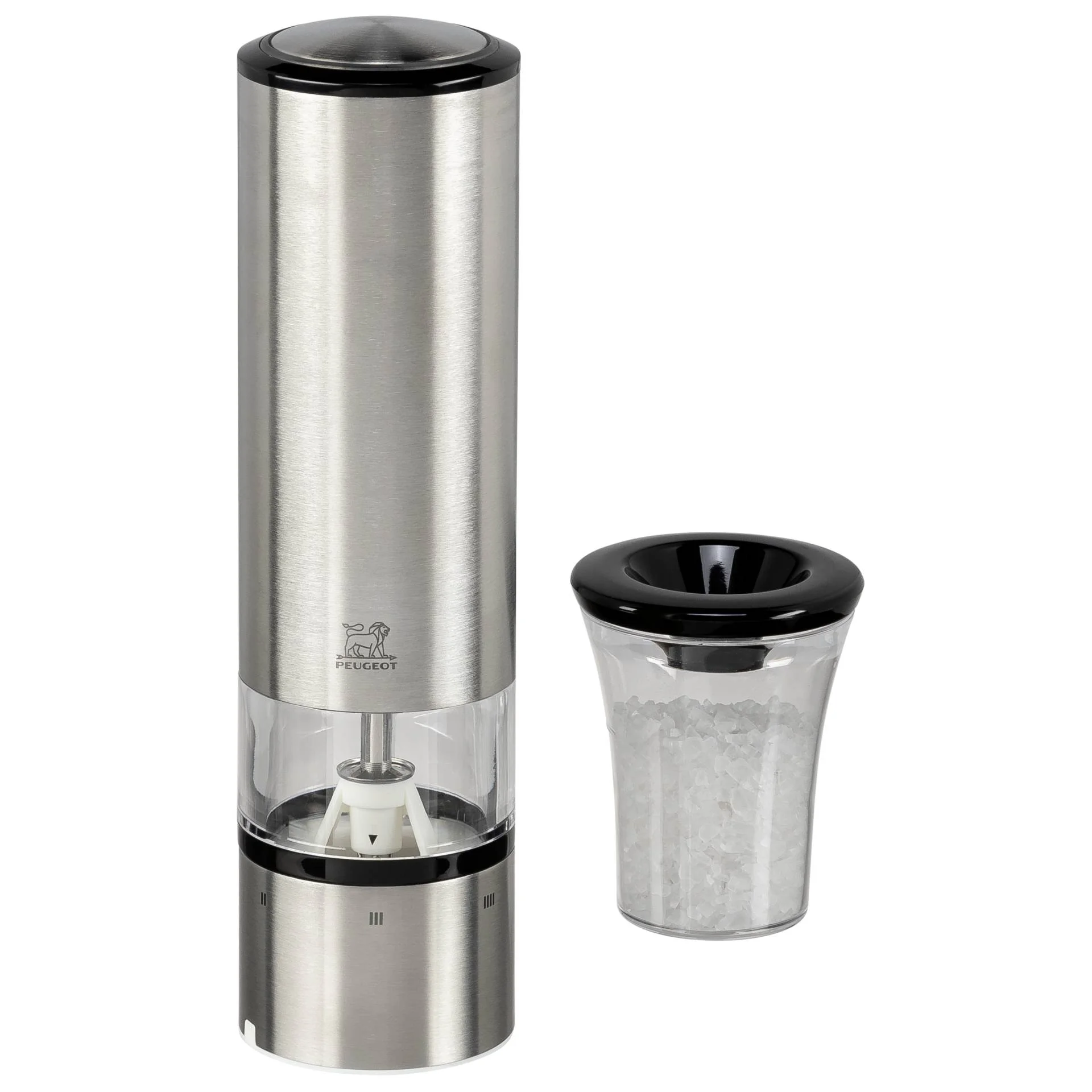 Peugeot ELIS SENSE Elektrische Salzmuehle Edelstahl 20 cm Mixer & Zerkleinerer