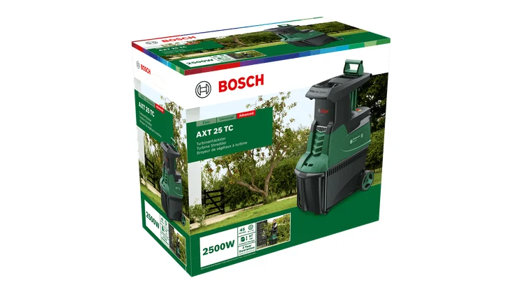 Bosch AXT 25 TC Garten Haecksler 2500 W 53 l Turbine Gartenmaschinen