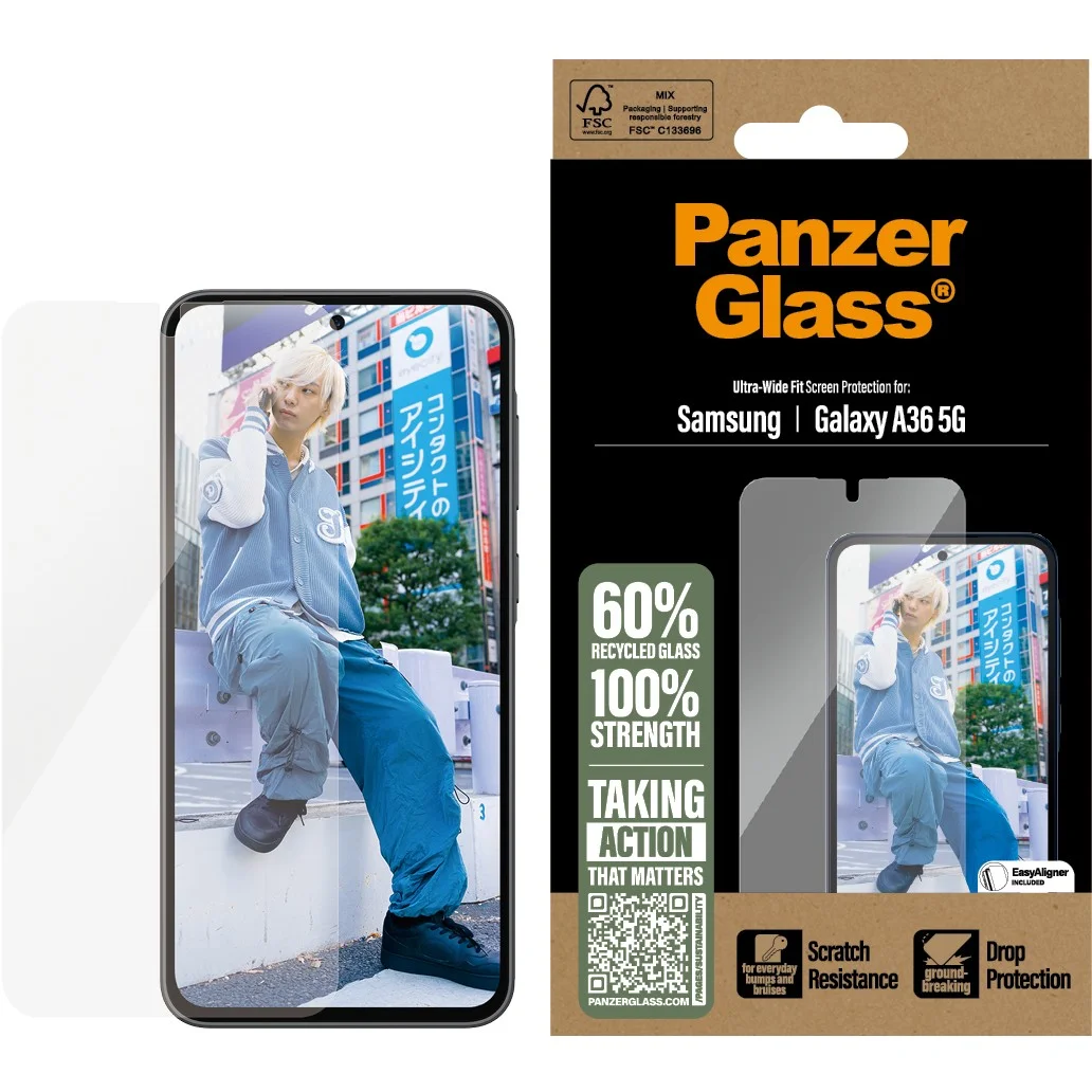PanzerGlass   Displayschutz Samsung Galaxy A36 5G   Ultra Wide Fit Notebook & Tablet Zubehoer