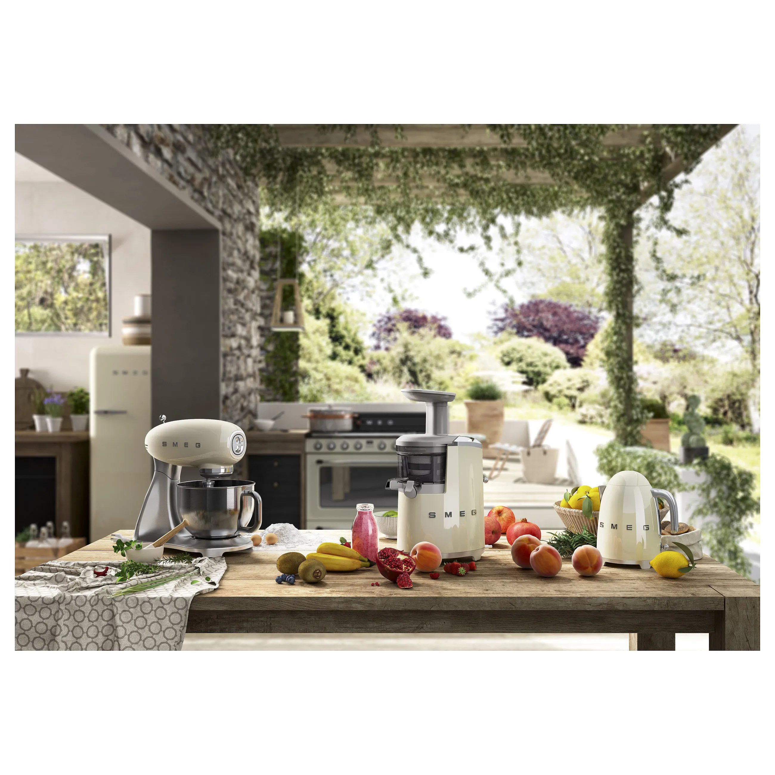 SMEG klf03pgeu elektrischer wasserkocher  pastellgruen Kuechenkleingeraete