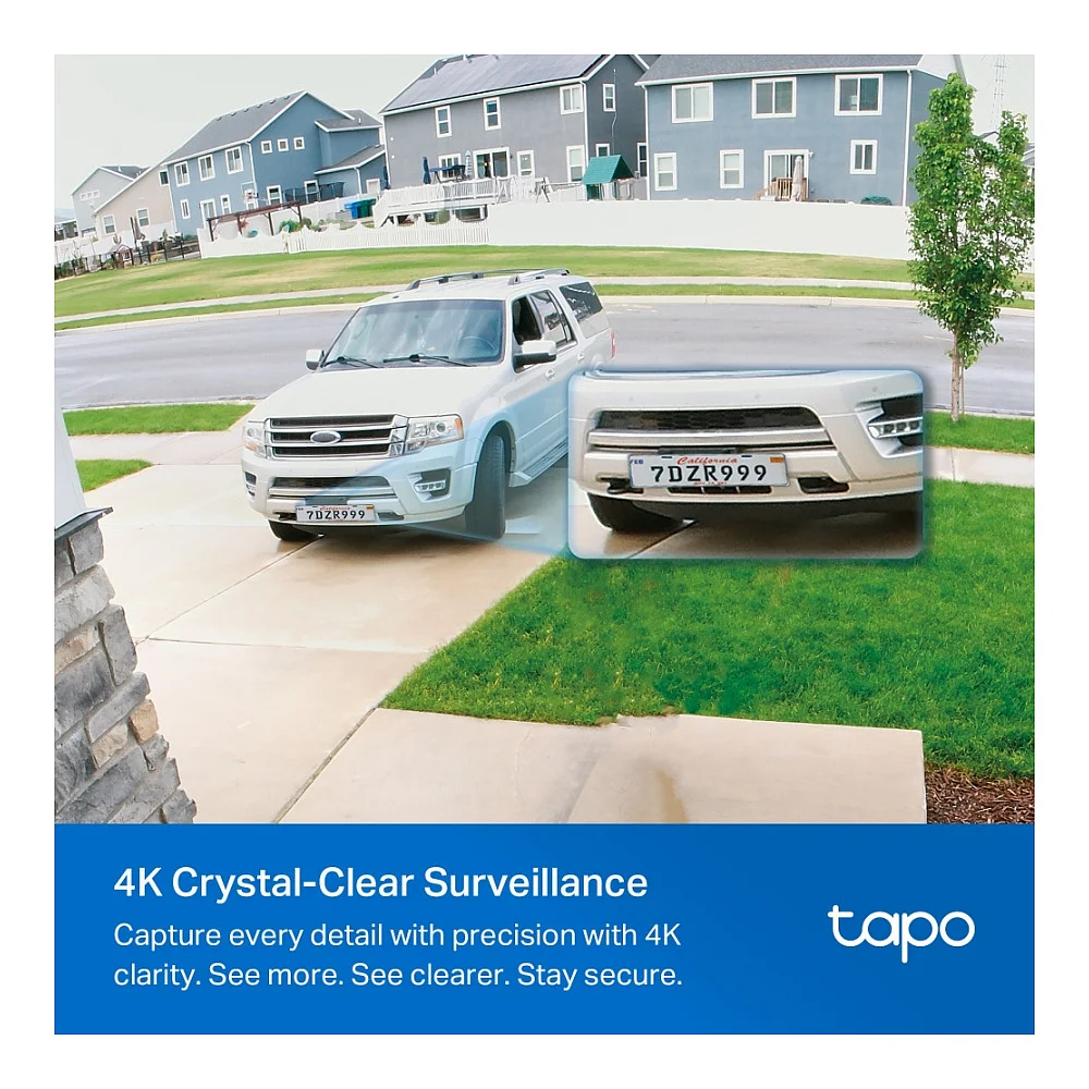 TP Link Tapo C460 KIT Patrone  Form  IP Sicherheitskamera Draussen 3840 x 2160 Pixel Wand Ueberwachungskameras
