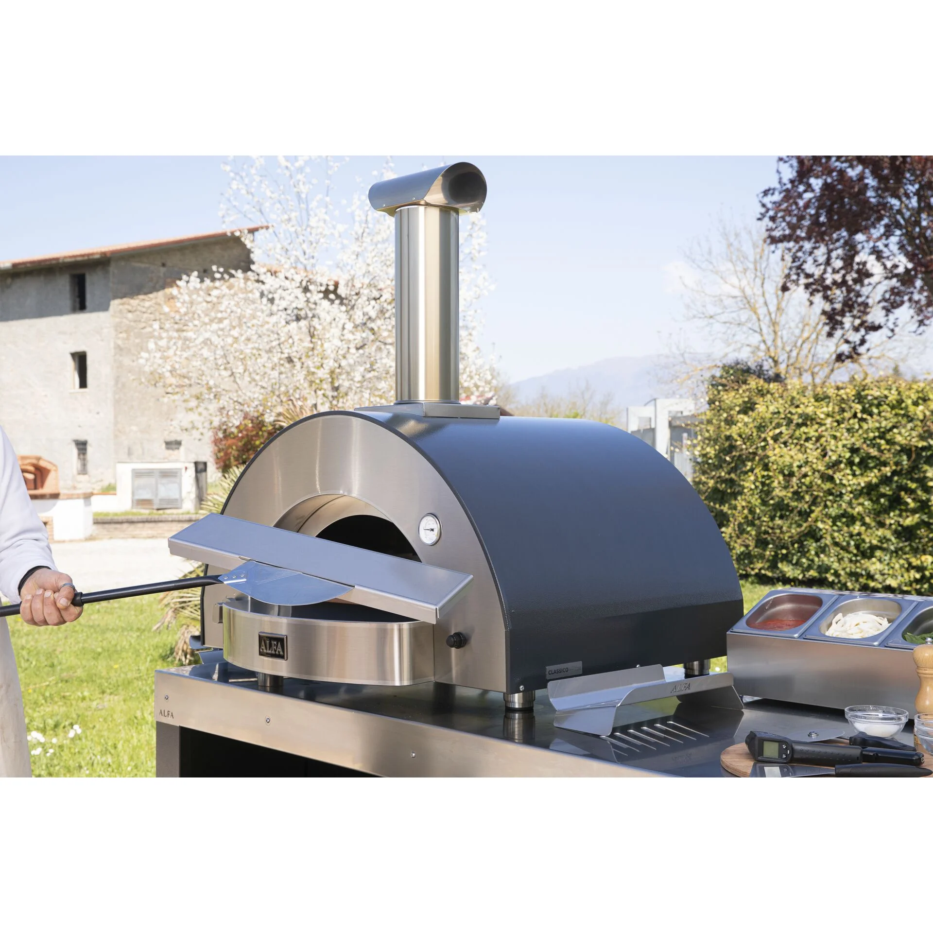 Alfa Forni Kit Hybrid 4 Pizze  Classico   Moderno  Grills