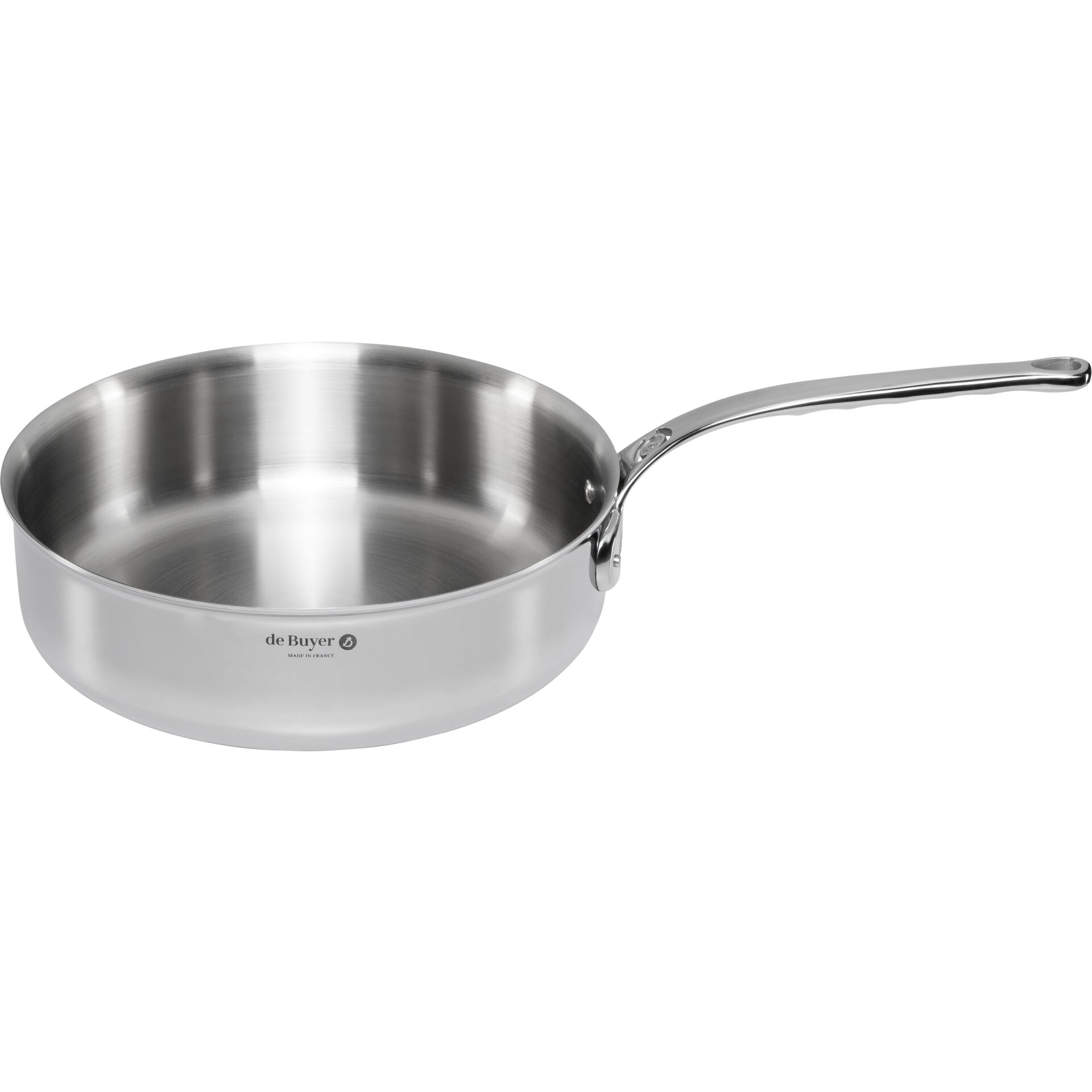 De Buyer Affinity Sauteuse Edelstahl gerade 28 cm Pfannen & Toepfe