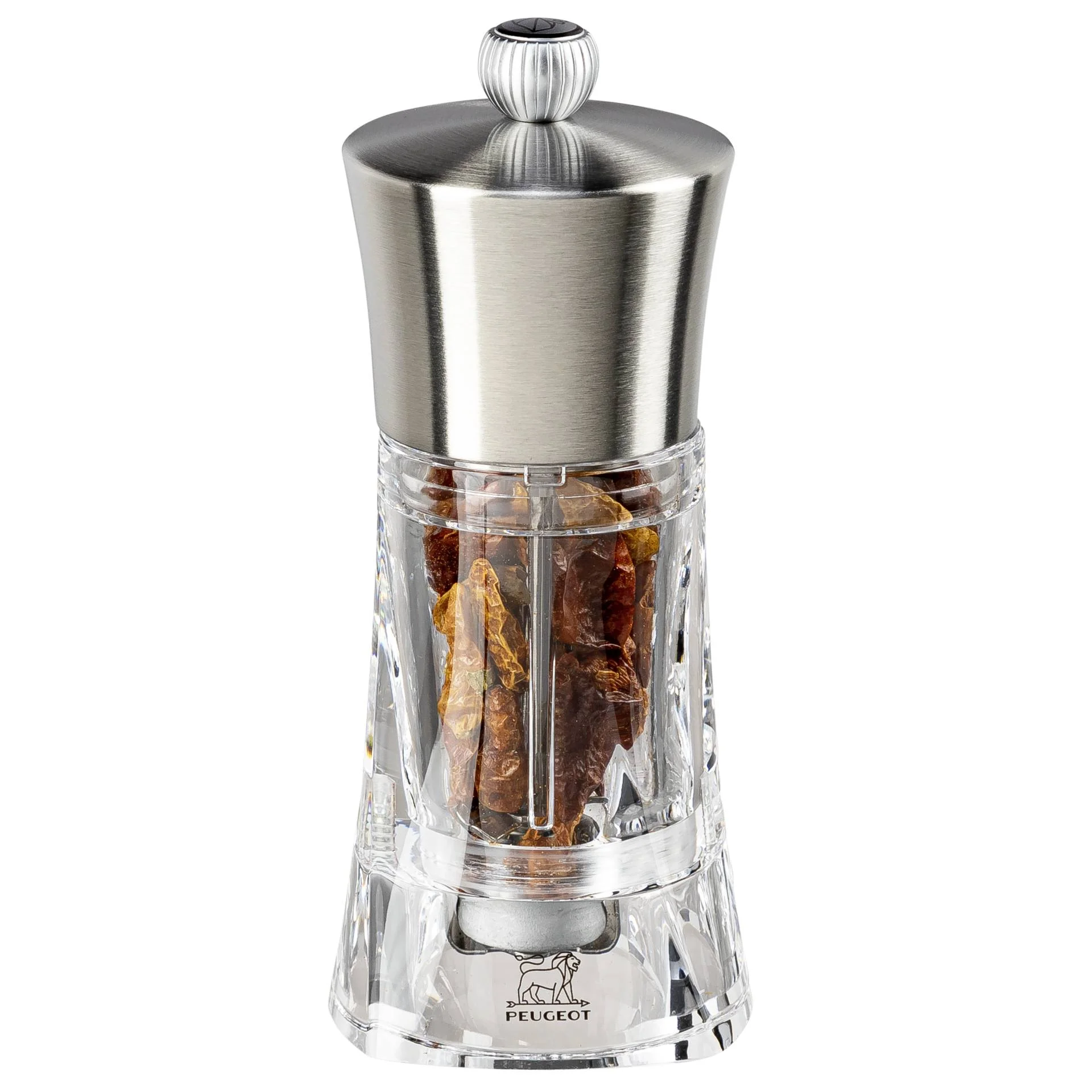 Peugeot OUESSANT Chilimuehle Edelstahl Transparent 14 cm Mixer & Zerkleinerer