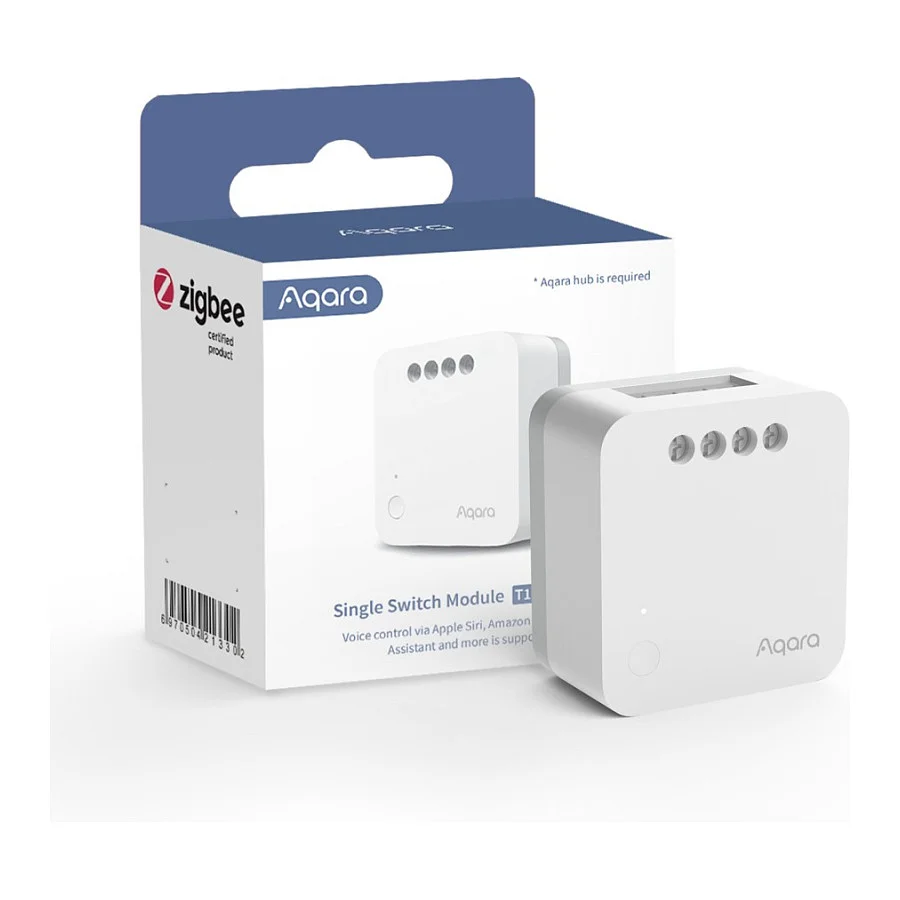 Aqara Single Switch Module T1 ohne Neutralleiter  Zigbee  Steckdosen