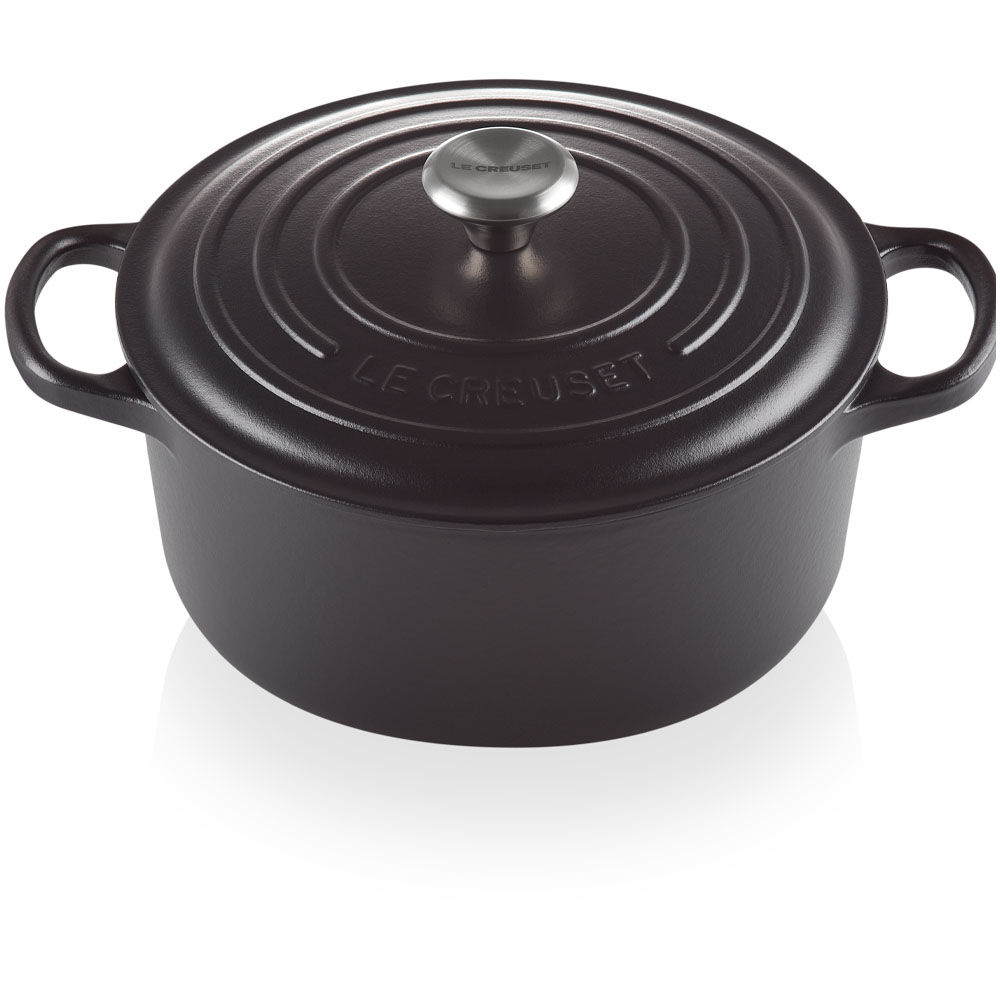 Le Creuset Signature Braeter rund 22 cm schwarz Pfannen & Toepfe