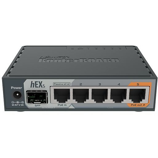 MikroTik RB760iGS Router 1Gbit s Gigabit Ethernet 5x LAN WLAN schwarz