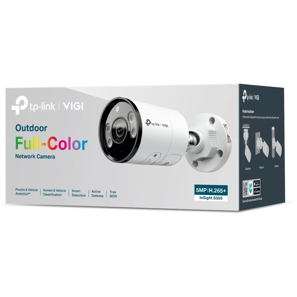 TP Link INSIGHT S355 Patrone  Form  IP Sicherheitskamera Draussen 2880 x 1620 Pixel Wand Ueberwachungskameras