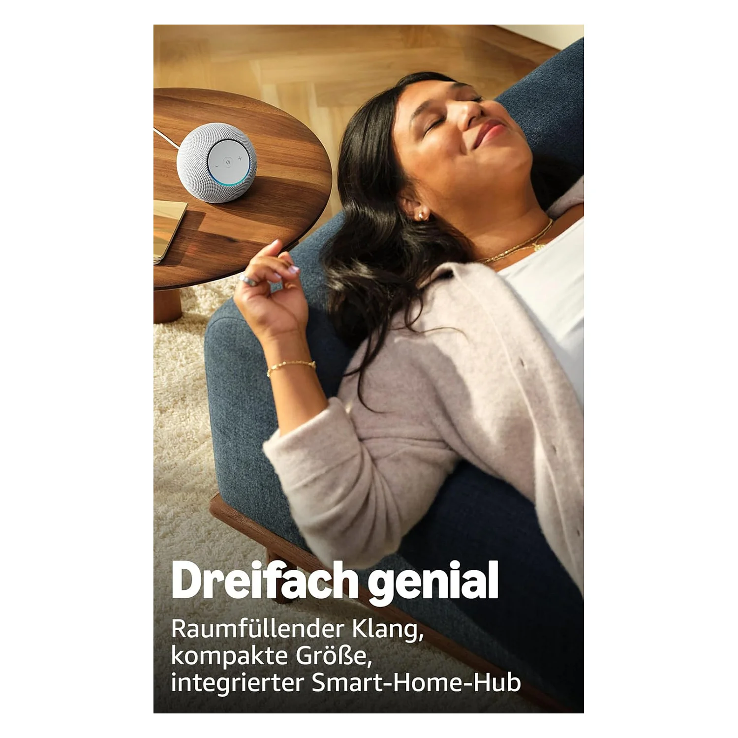 Amazon Dot Max 2025 glacier white Sprachsteuerung