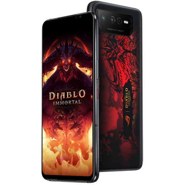 ASUS ROG Phone 6 Diablo Immortal Edition 17 2 cm  6 78   Dual SIM Android 12 5G USB Typ C 16 GB 512 GB 6000 mAh Schwarz  Rot Mobilfunk