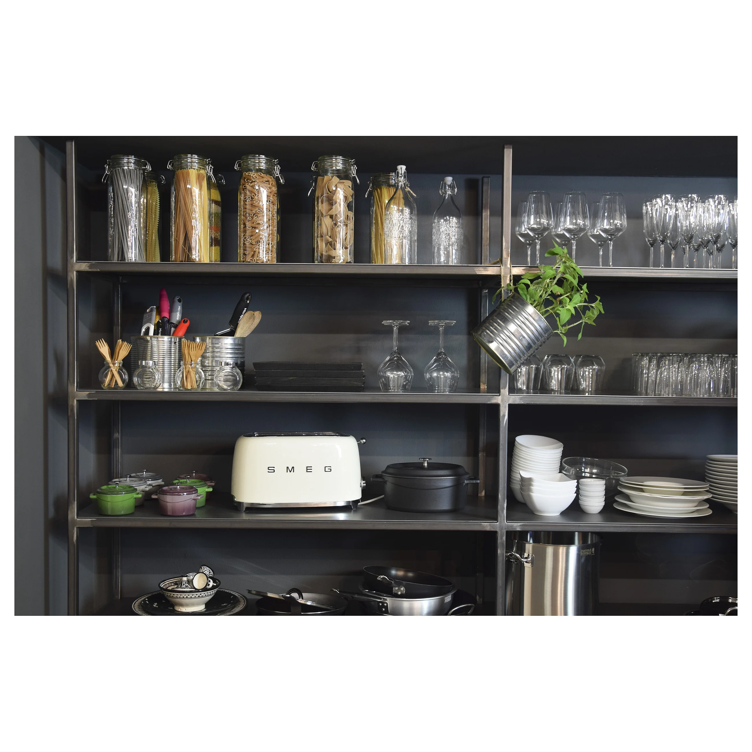 SMEG tsf02creu toaster 4 scheiben creme Kuechenkleingeraete