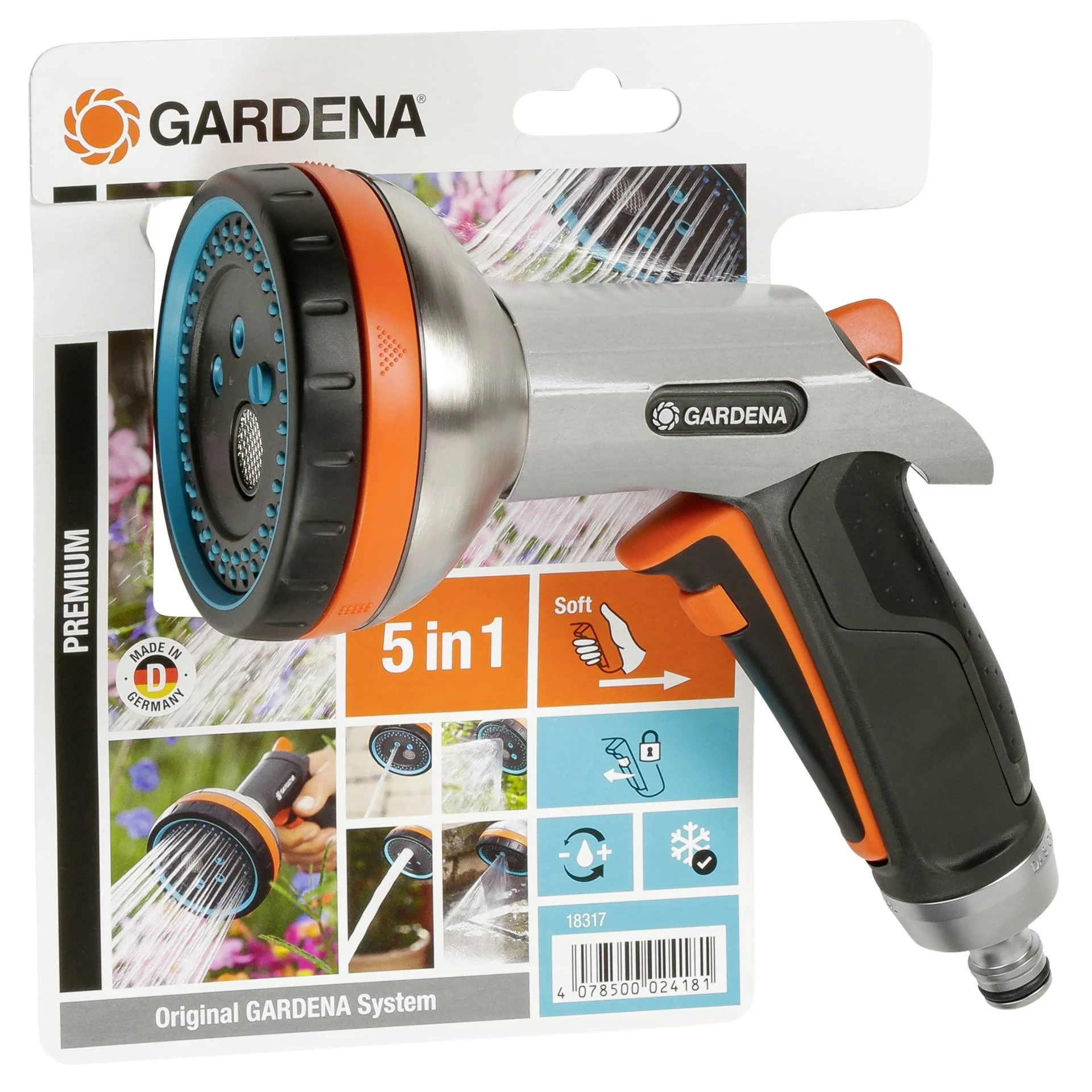 GARDENA Premium Multibrause Gartenbewaesserung