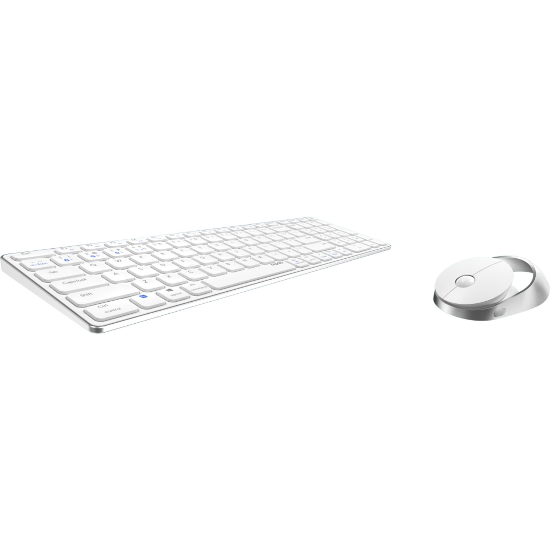 Rapoo 9750M Weiss QWERTZ Kabelloses Multi Mode Deskset Tastaturen & Maeuse