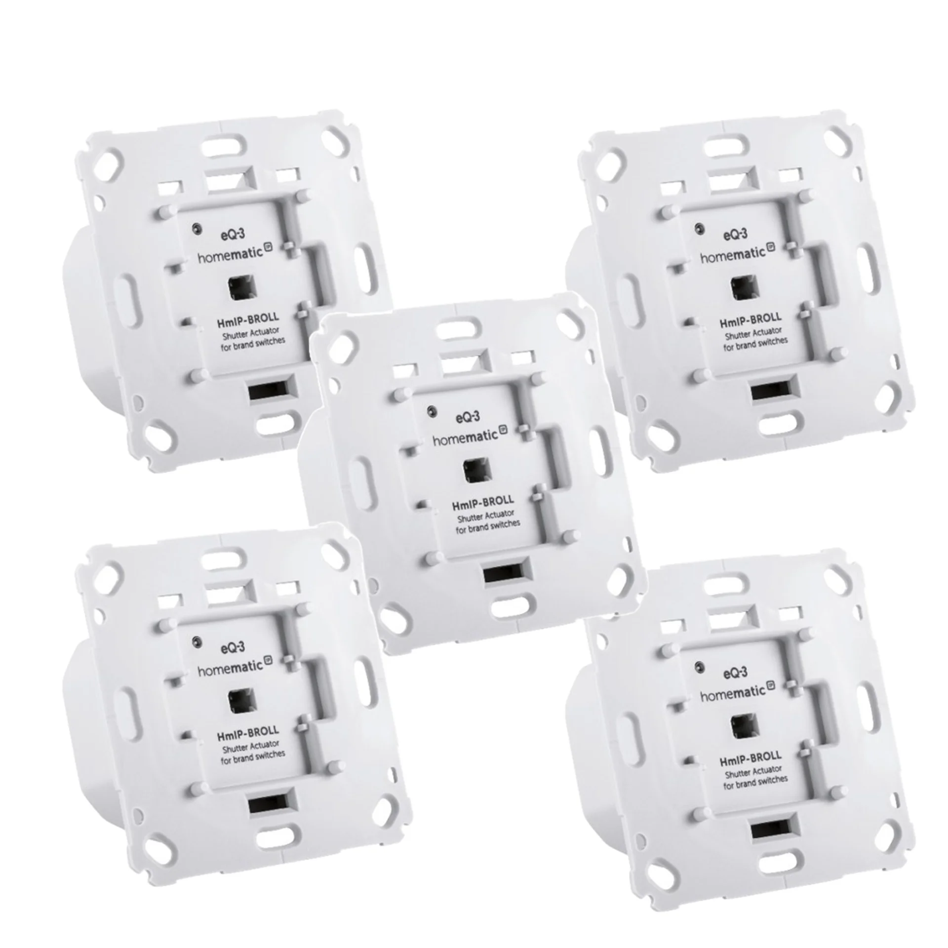 eQ 3 Homematic IP Rollladenaktor fuer Markenschalter 5er Set Rollladensteuerung