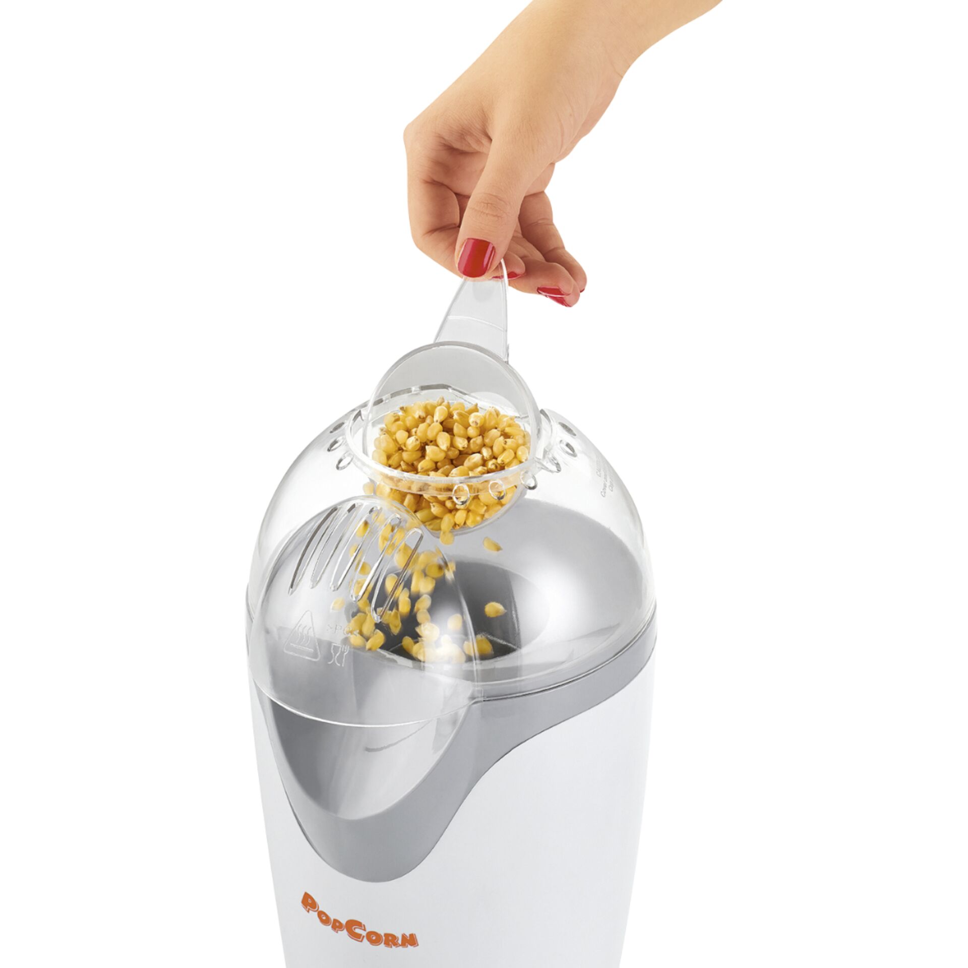 Clatronic PM 3635 weiss Heissluft Popcorn Maker Speisenzubereitung