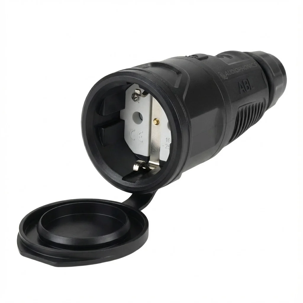 ABL 100000086 Hightech Kupplung  SCHUKO  Elamid  blau selbstschl  IP54  Typ 1580 Smart Home Zubehoer