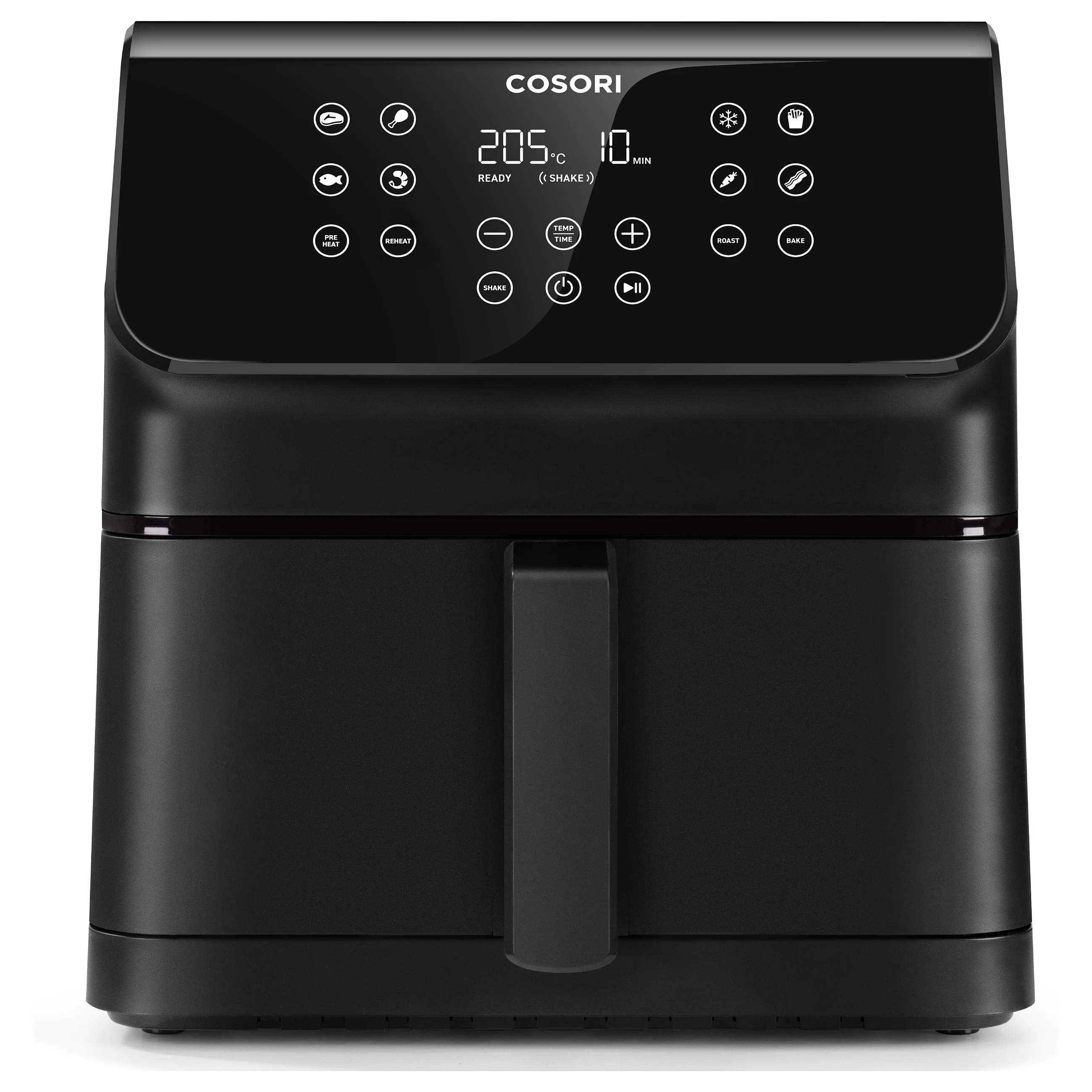 Cosori Premium II Chef Edition Einzelbild 6 2 l Eigenstaendig 1700 W Heissluftfritteuse Schwarz Kuechenkleingeraete