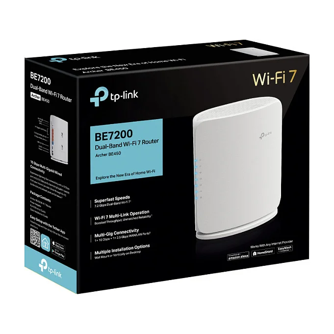 TP Link Archer BE450 WLAN Router Multi Gigabit Ethernet Dual Band 2 4 GHz 5 GHz Weiss