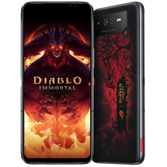ASUS ROG Phone 6 Diablo Immortal Edition 17 2 cm  6 78   Dual SIM Android 12 5G USB Typ C 16 GB 512 GB 6000 mAh Schwarz  Rot Mobilfunk