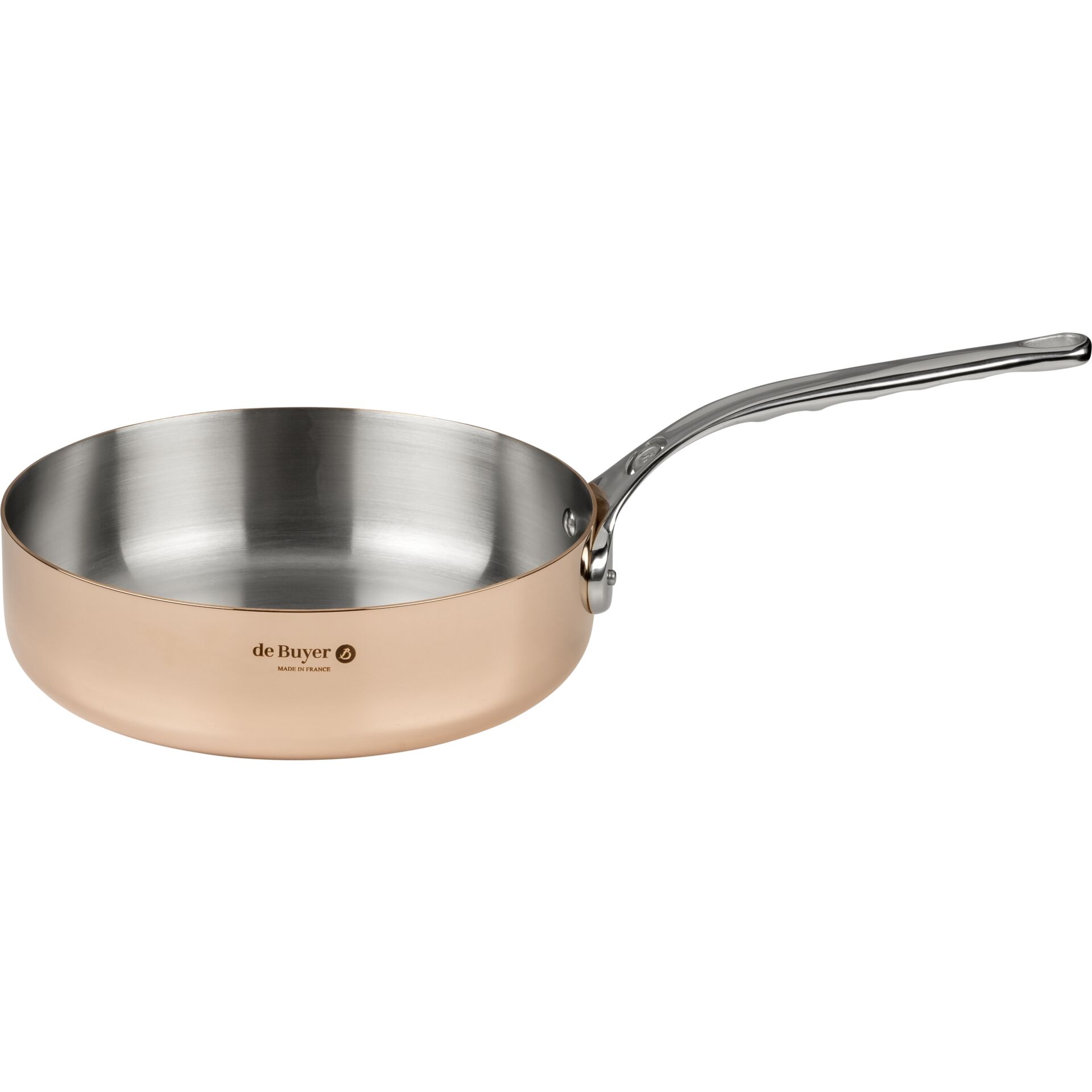 De Buyer Prima Matera Sauteuse Kupfer Edels  24cm gerade ind  Pfannen & Toepfe