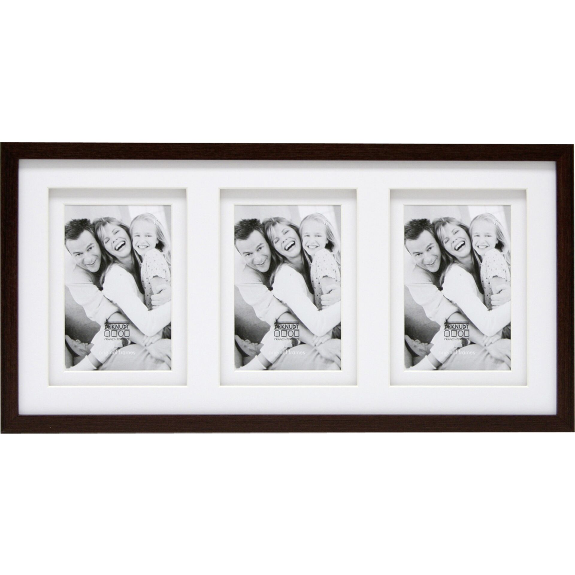 Deknudt S65KQ3 3x13x18 Holz Galerie braun Passepartout Bilderrahmen
