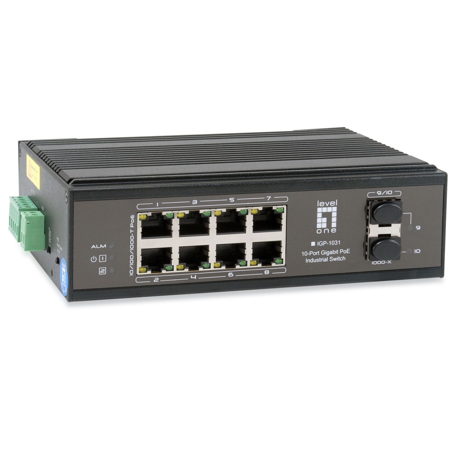 LevelOne IGP 1031 Netzwerk Switch Gigabit Ethernet  10 100 1000  Power over Ethernet  PoE  Schwarz Switches Netzwerk