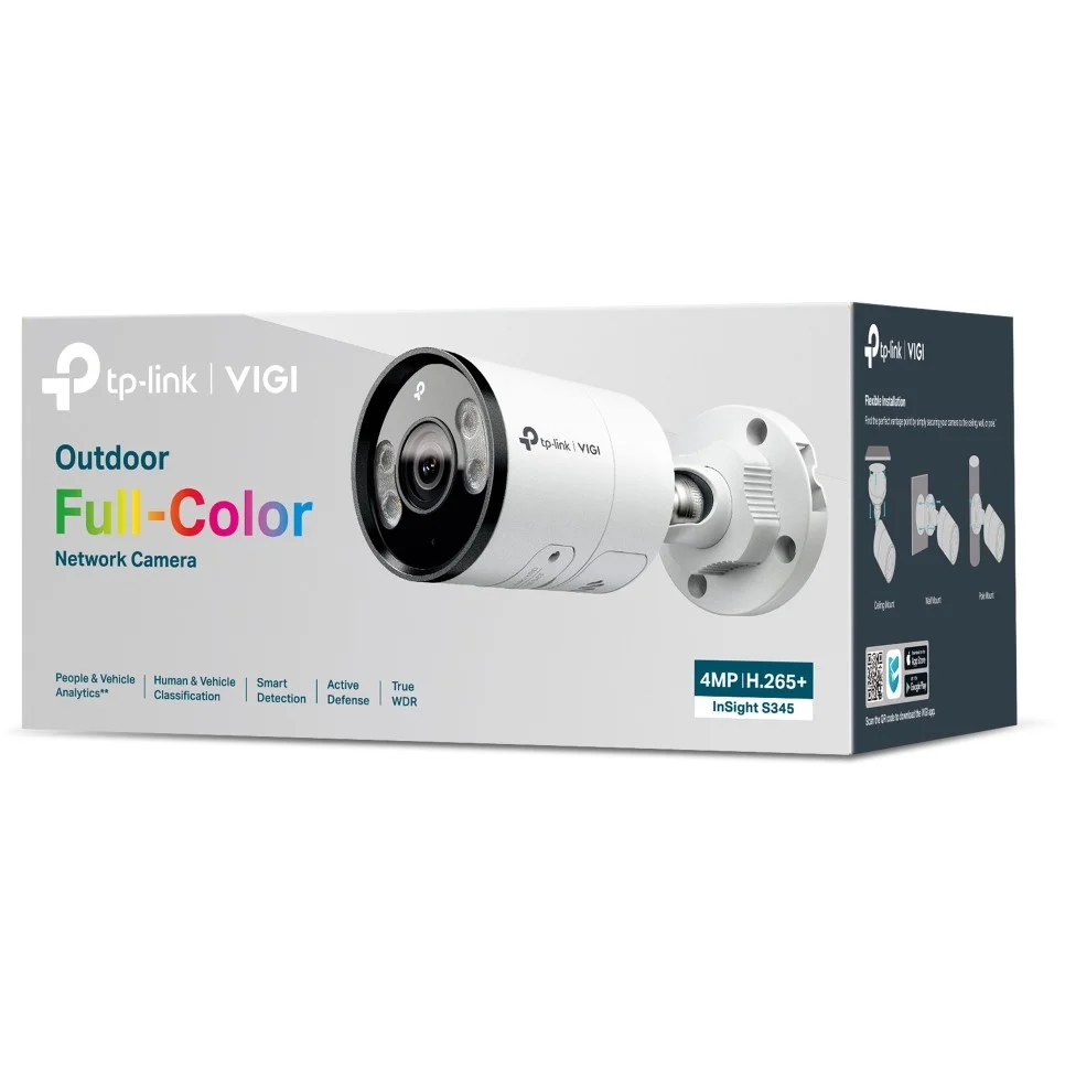 TP Link INSIGHT S345 Patrone  Form  IP Sicherheitskamera Draussen 2688 x 1520 Pixel Wand Ueberwachungskameras