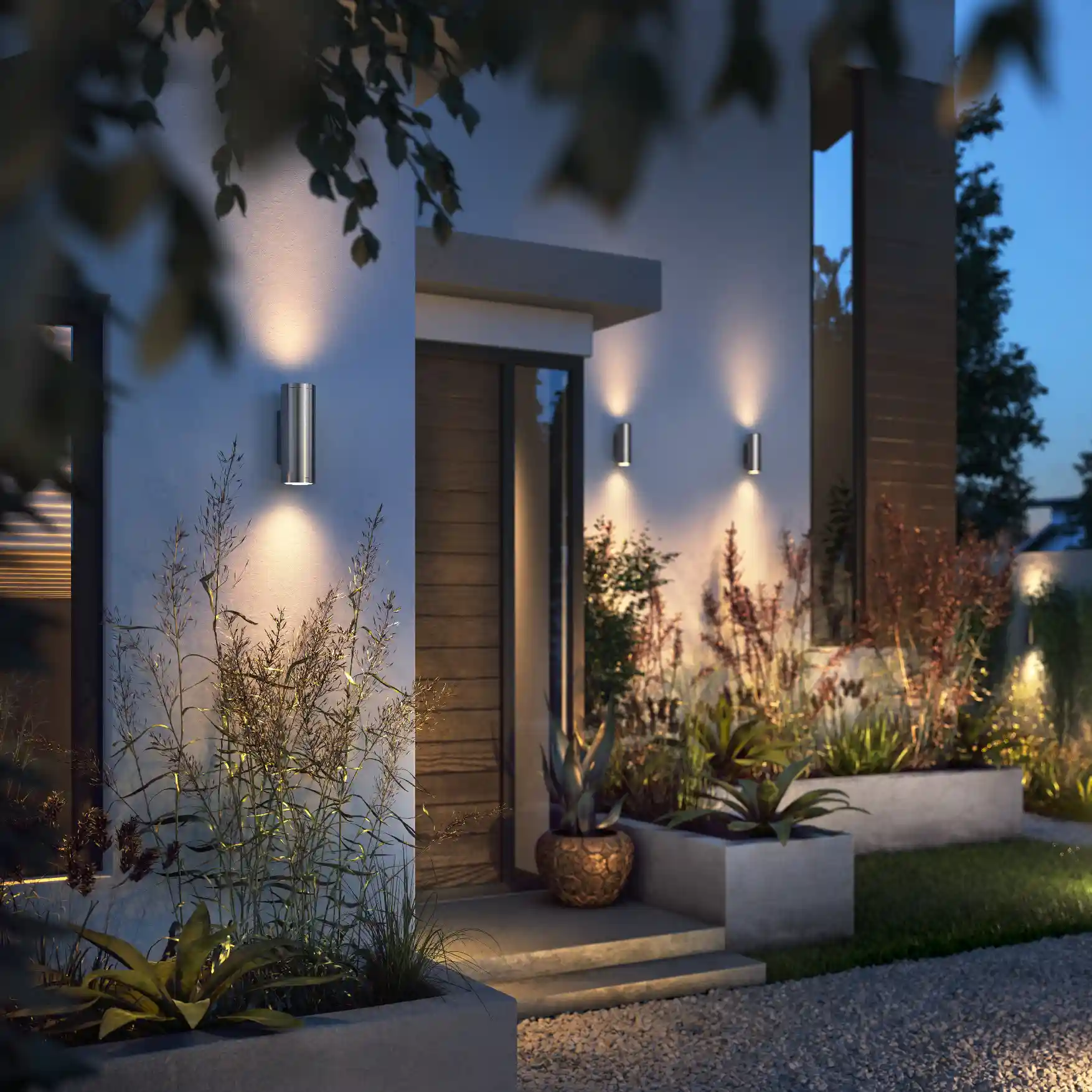 Philips Hue White and Color ambiance Appear Outdoor Wandleuchte silber Aussenleuchten