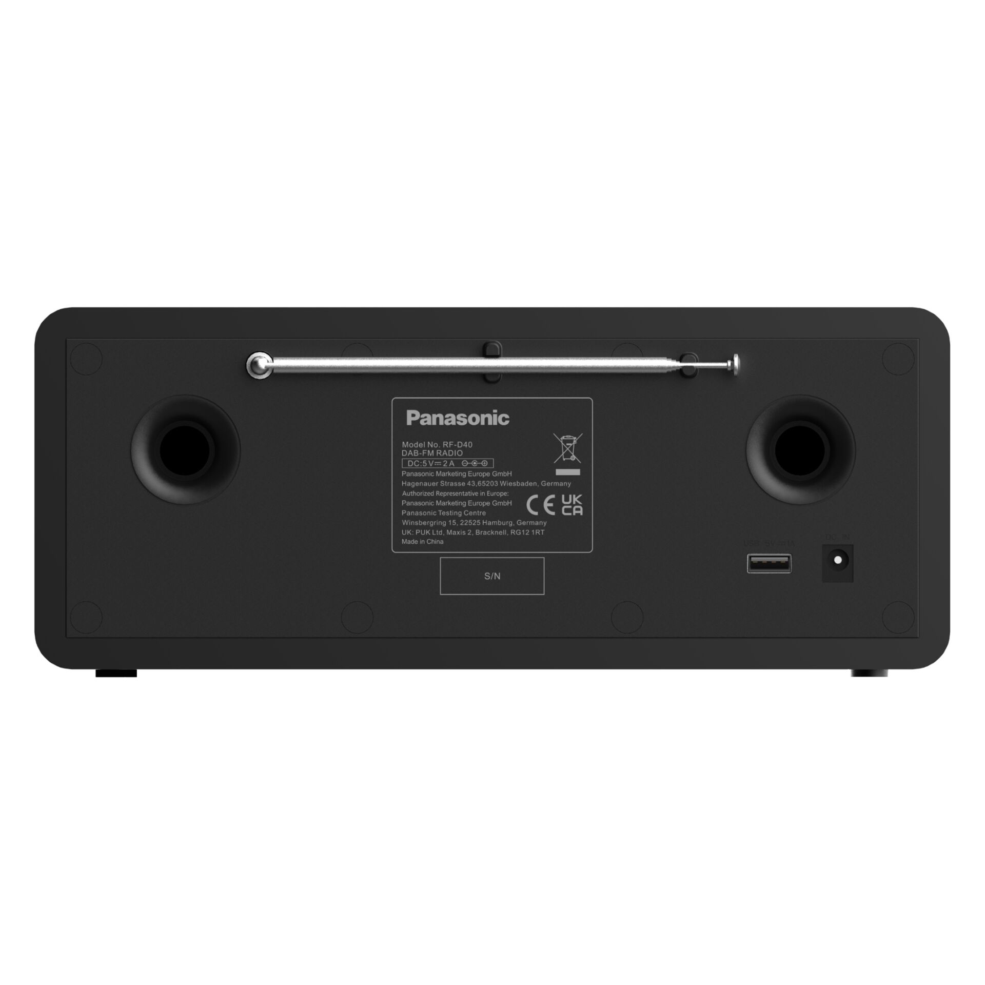 Panasonic RF D40EG K schwarz Video & Audio