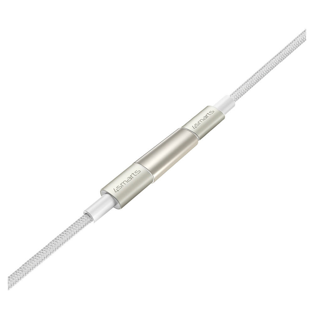 4SMARTS USB C Kabelset PremiumCord 60W  weiss silber PC-Zubehoer