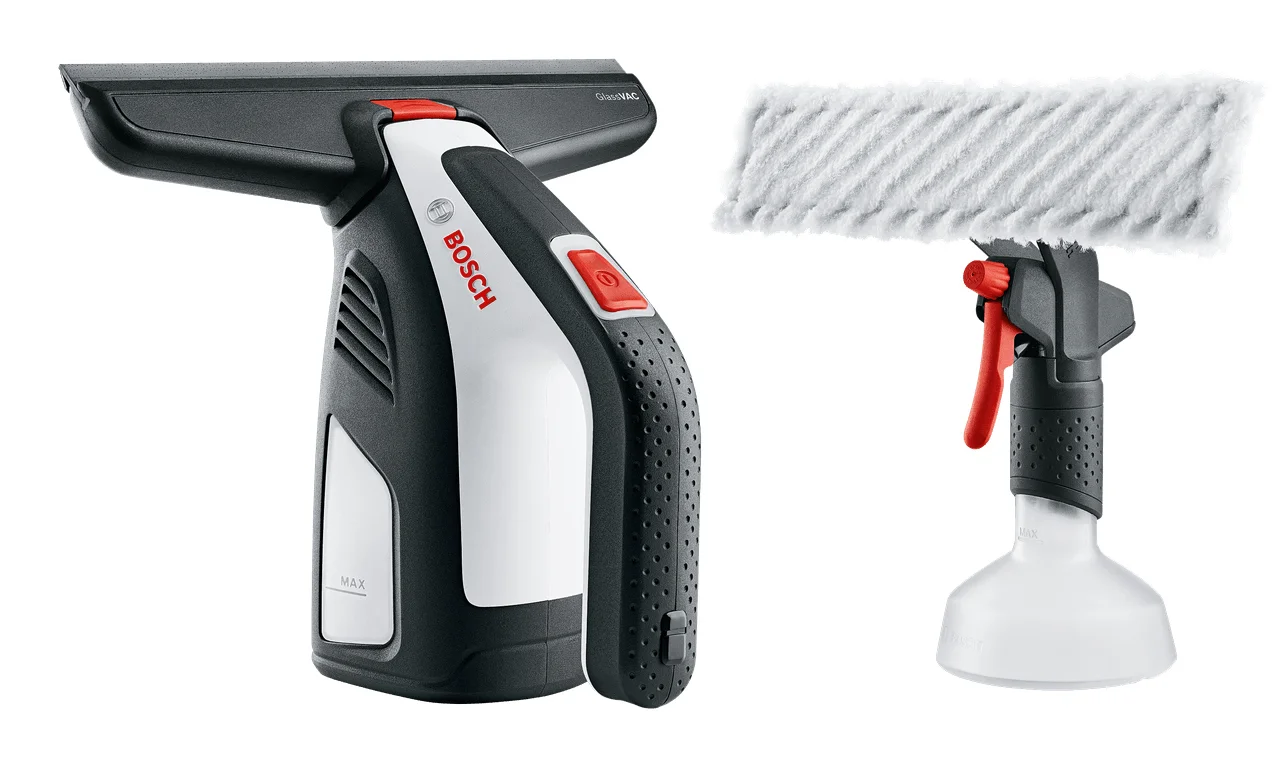 Bosch GlassVAC Solo Plus Elektrischer Fensterreiniger 0 1 l Schwarz  Weiss Staubsauger & Reiniger