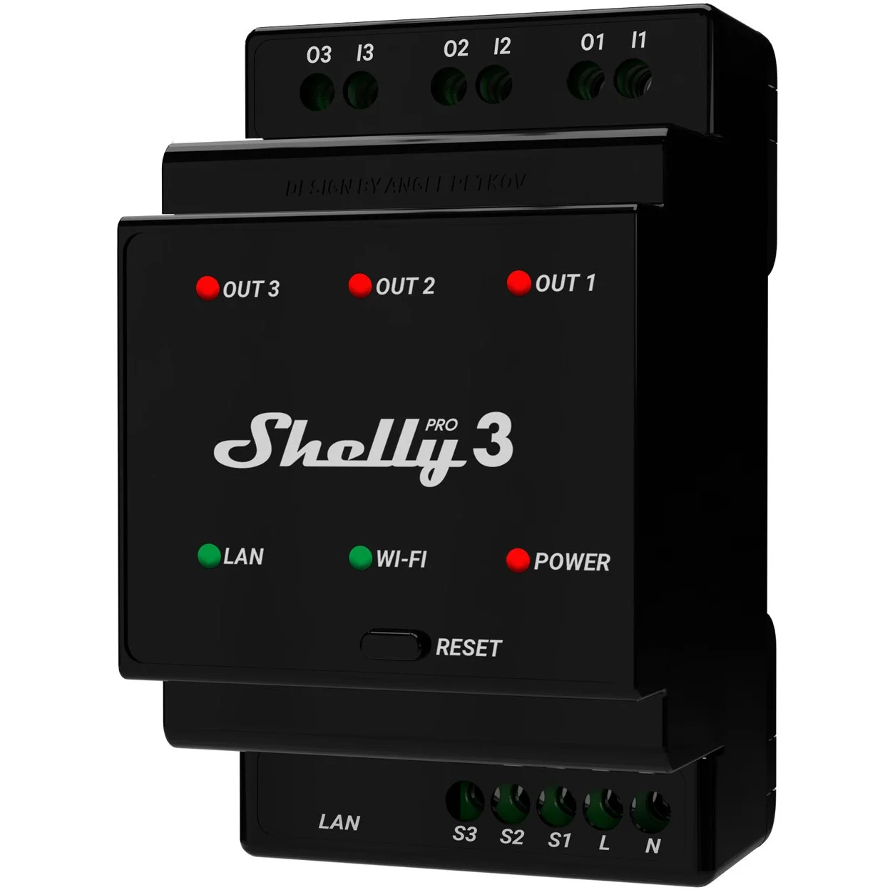 Shelly Relais ZollPro 3Zoll WLAN LAN 3x 16A 3 Kanaele 3 Phasen Max  48A BT DIN Rail Smart Home Zubehoer