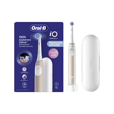 Oral B iO Series 2 Calm Pink mit Reiseetui Zahnpflege