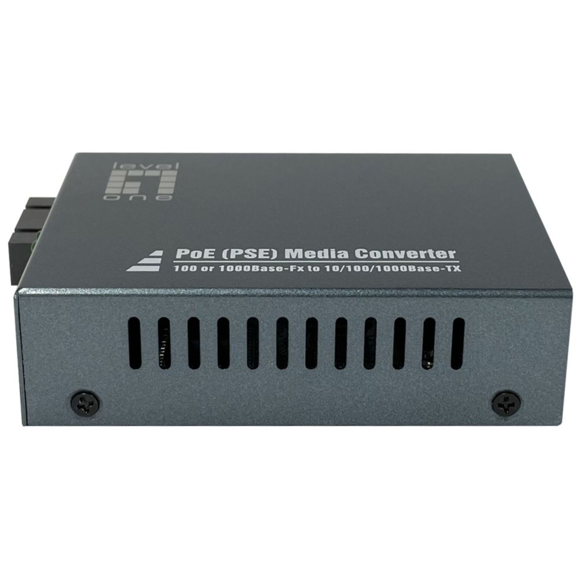 LevelOne Gigabit RJ45 zu SC Mediakonverter  PoE PSE  Multi Mode Glasfaser  0 5km Medienkonverter