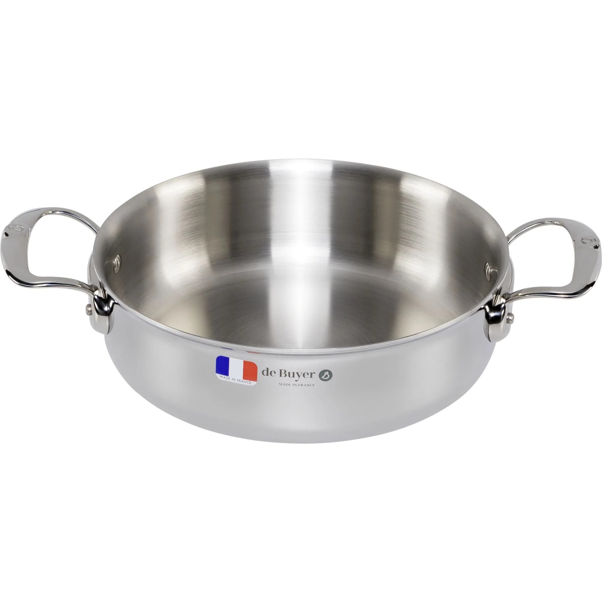 De Buyer Affinity Bratentopf niederer mit Deckel 24 cm Pfannen & Toepfe