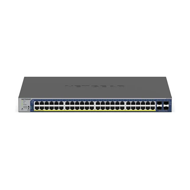 NETGEAR GS752TXP Managed L2 L3 L4 10G Ethernet  100 1000 10000  Power over Ethernet  PoE  Schwarz Switches