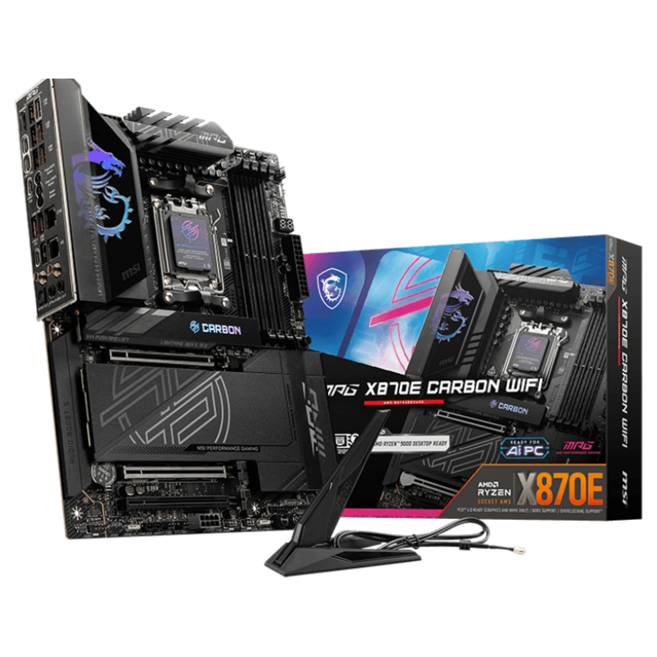 MSI MPG X870E CARBON WIFI Motherboard AMD X870E Sockel AM5 ATX PC-Zubehoer