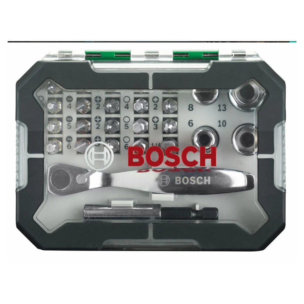 Bosch Schrauberbit Set mit Ratsche  26 tlg  Bohrer & Schrauber