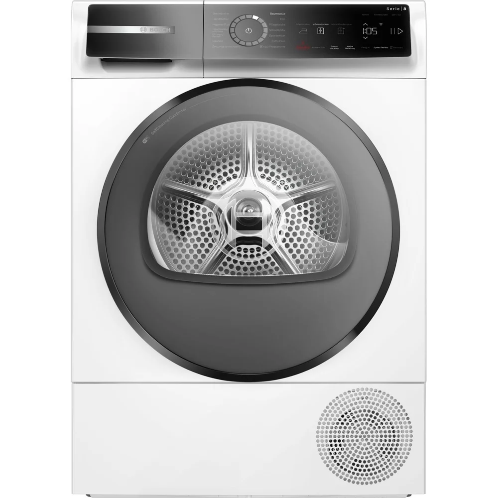 Bosch Serie 8 WQB246D41 Waeschetrockner Freistehend Frontlader 9 kg Weiss Kuechengrossgeraete