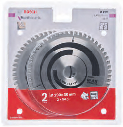 Bosch 2 608 644 651 Kreissaegeblatt 19 cm 2 Stueck e  Saegen