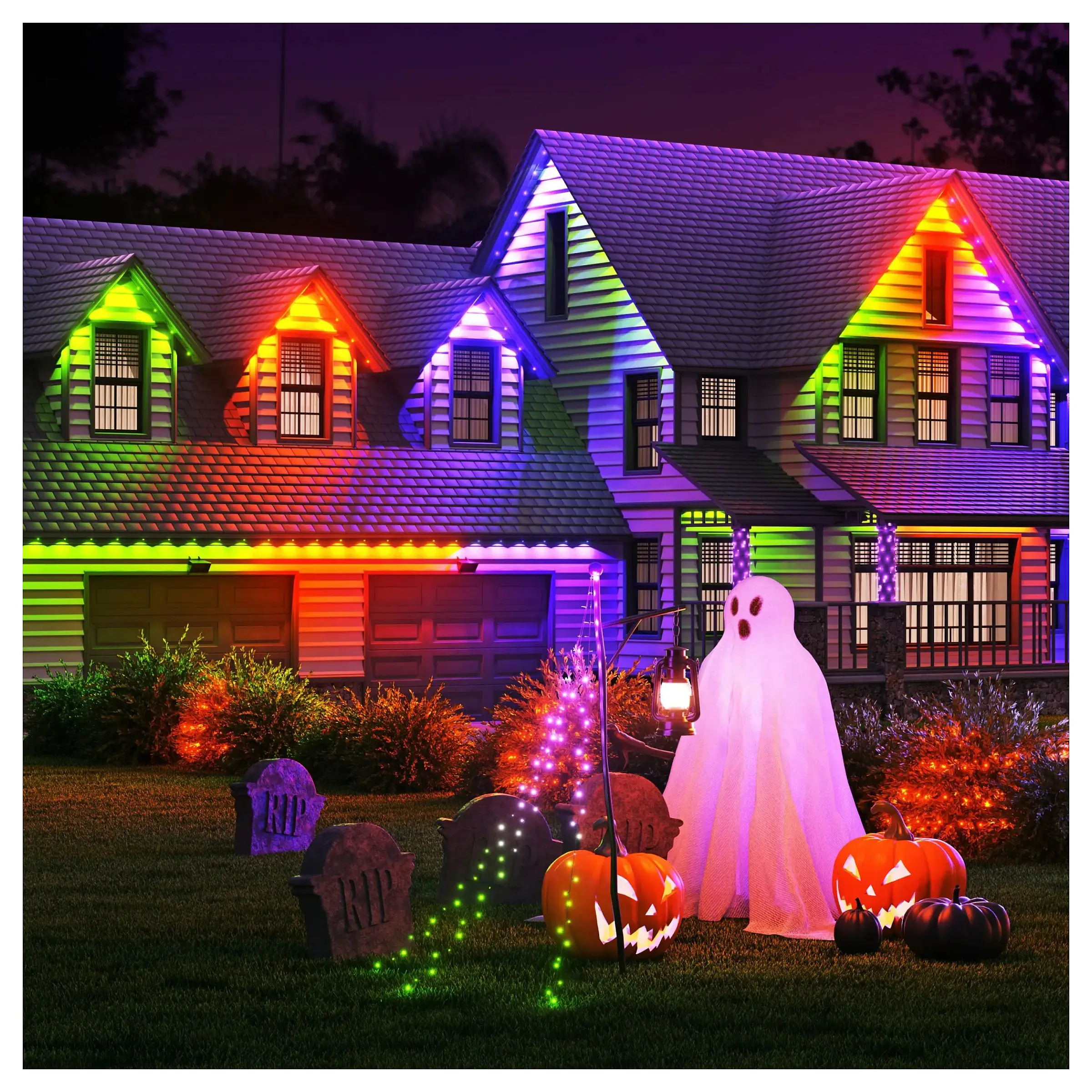 Nanoleaf Multicolor Permanent Outdoor Lights Smarter Kit 15m Leuchtmittel & Lampen