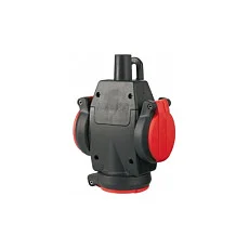 ABL 1173543 Dreifach SCHUKO Kupplung ULTRA mit Klappdeckeln Multimedia & Technik