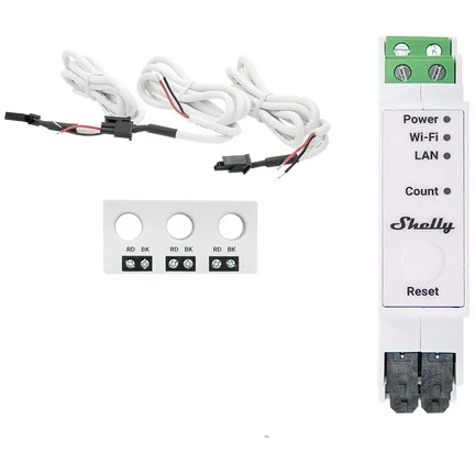 Shelly Relais ZollPro 3EM 3CT63Zoll WLAN LAN Stromzaehler Inkl  CT Messfunktion BT DIN Rail Smart Home