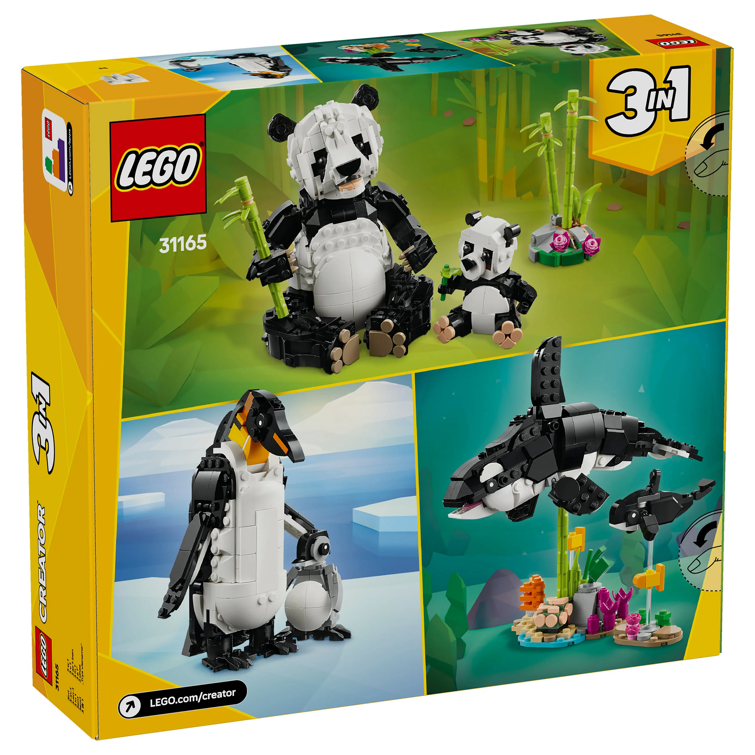 LEGO Creator Wilde Tiere  Pandafamilie 31165 Spielwaren