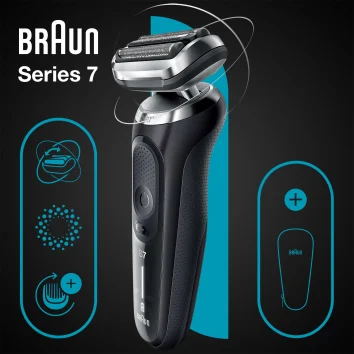 Braun Series 7 71 N1000s Folienschaber Schwarz Koerperpflege